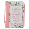 I Know the Plans I Have for You - Pink Floral: Faux Leather Bible Bag